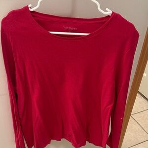 Talbots Bold Red Long Sleeve Tee